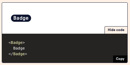 the code used to render the example shown below the canvas.